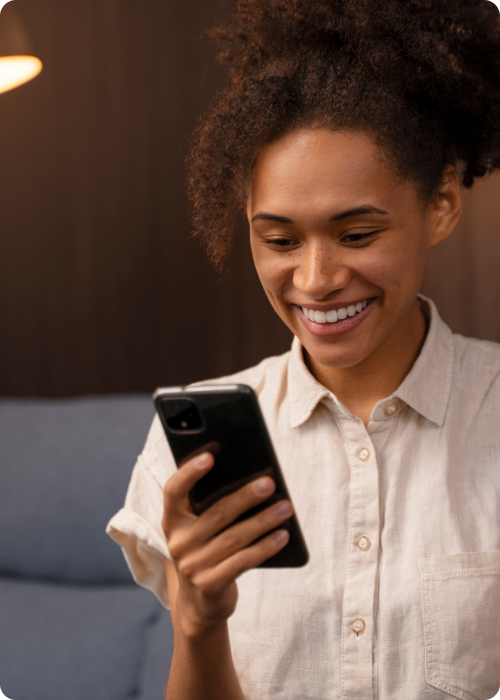 Person using their mobile phone for wallet solutions